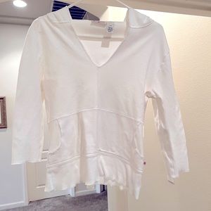 Ralph Lauren Polo hoodie white size large.